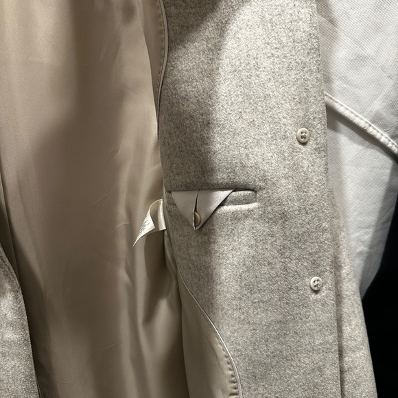 Aritzia Wilfred Cocoon Coat Wool Cashmere Light Gray (XS) - Picture 6 of 9